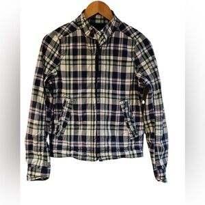 Abercrombie Kids Hamilton Jacket Plaid Youth L | Quilted Zip Jacket